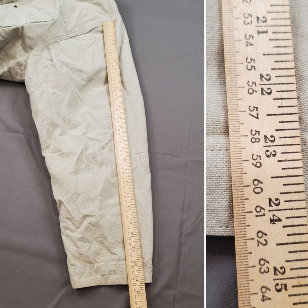 vtg LL‎ BEAN flannel primaloft lined canvas field coat L TALL barn chore jacket - Picture 12 of 14